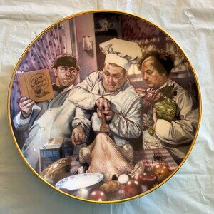 THREE STOOGES Franklin Mint Heirloom Limited Edition Numbered Plate